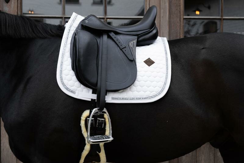 Kentucky Glitter Band JUMP Wit - Silver  maat FULL