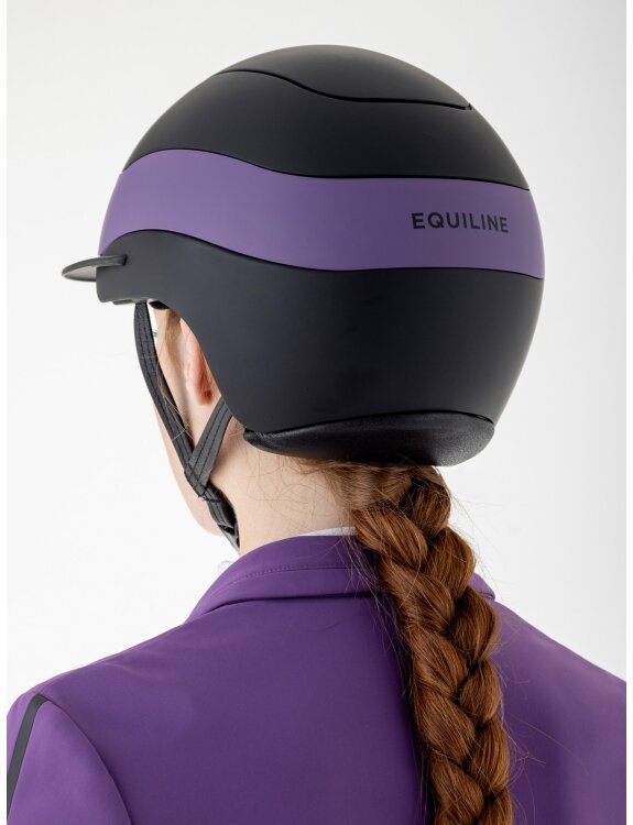 Equiline Cap XANTO Matt Zwart/Patrician Purple Sun Visor