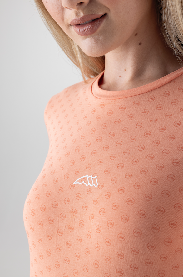 Equiline t-shirt Celpy SHELL CORAL