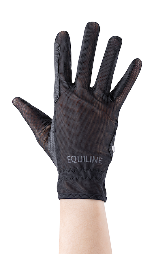 Equiline Summer glove Unisex Zwart