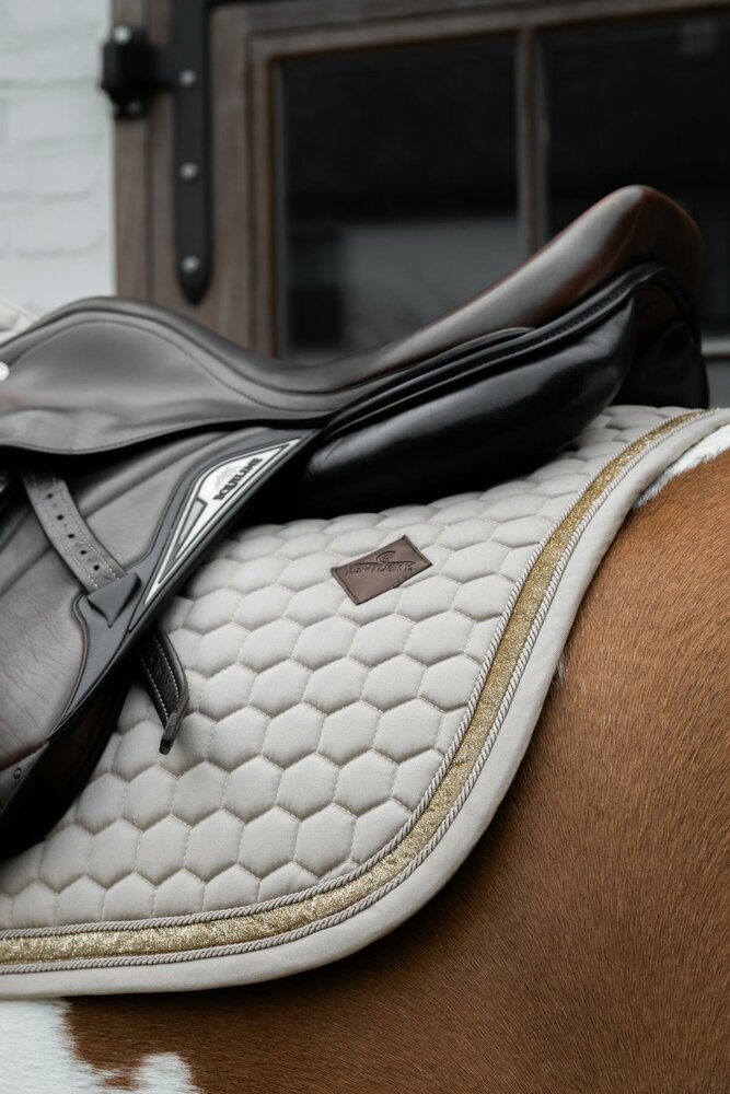 Kentucky Glitter Band JUMP beige maat full