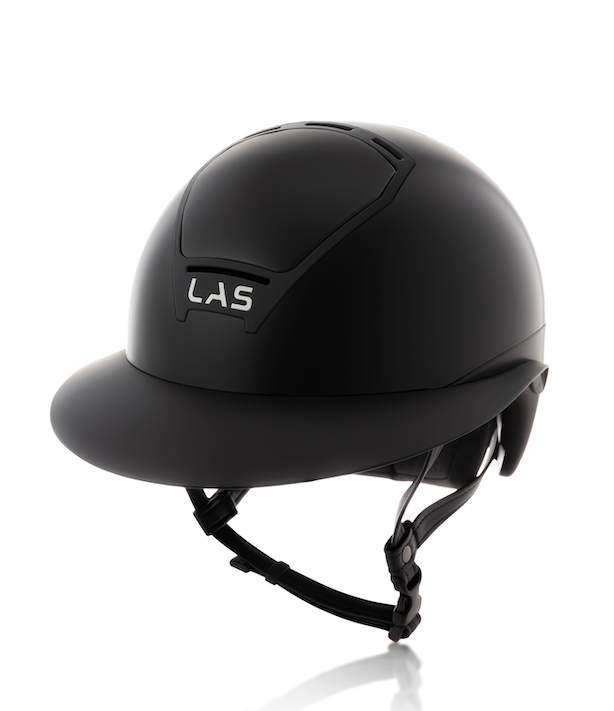 LAS Helmets Cap Opera Lady Visor Matt Black met trim Matt Black