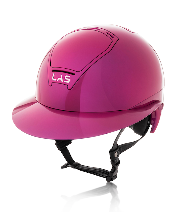 LAS Cap Opera Lady Visor Metal Shiny Fuchia  met trim Fuchia