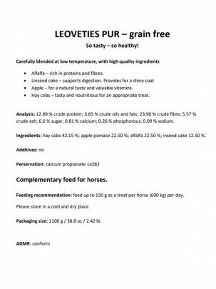 Leoveties snoepjes Graan vrij 1.1kg 