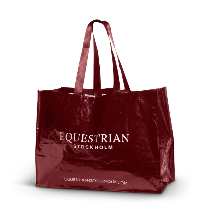 Equestrian Stockholm grote stevige tas Bordeaux 