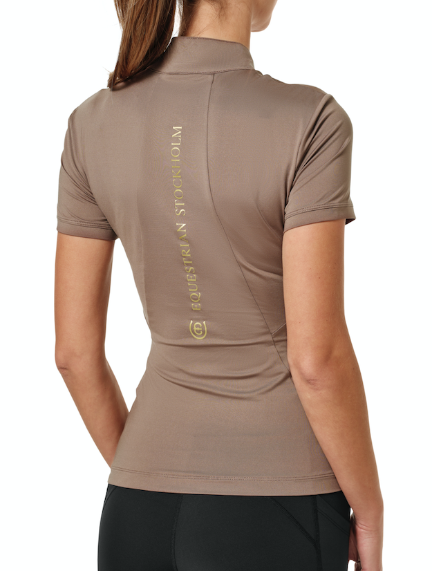 Equestrian Stockholm UV Protection top Korte mouw Champagne