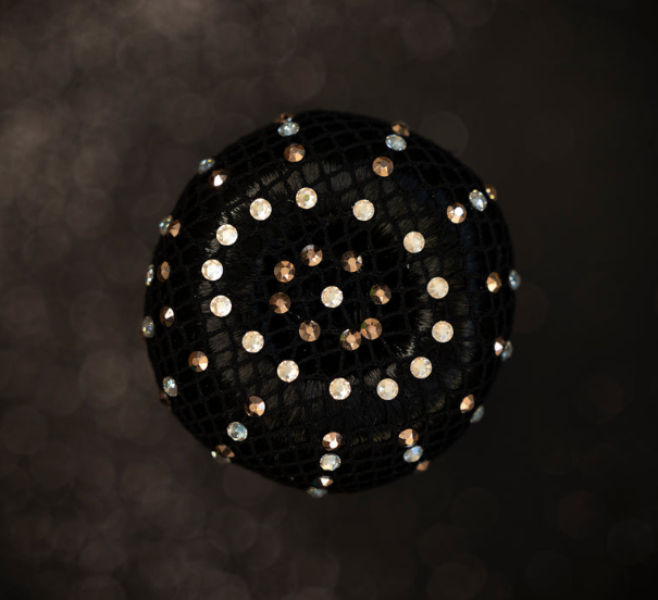 Monère Blond haarnetje met Rose Gold en Crystal 