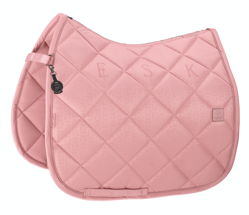 Eskadron platinum 25 zadeldek dressuur GLOSSY BIT Soft Rouge Full