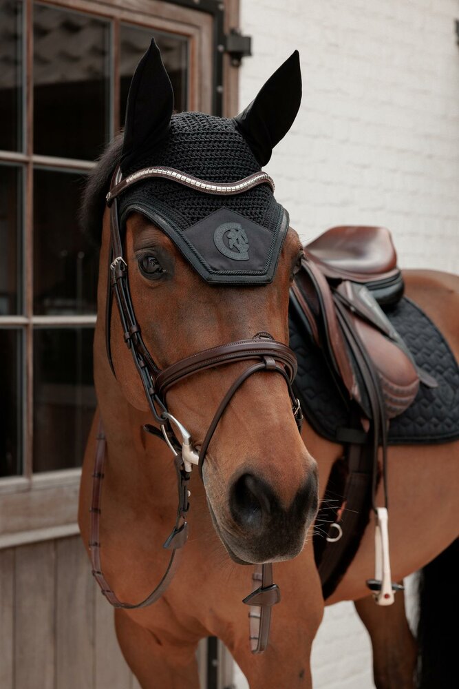 Kentucky Wellington Oornetje Sprankelend Zwart Maat Full