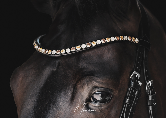 Monère mat zwart frontriem classic XL Classic Gold