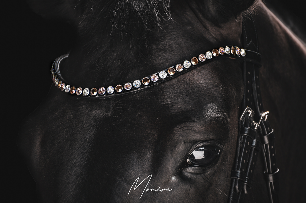 Monère mat zwart frontriem classic XL Classic Rose Gold