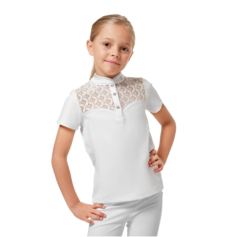 Equestrian Stockholm wedstrijd shirt Young rider wit 