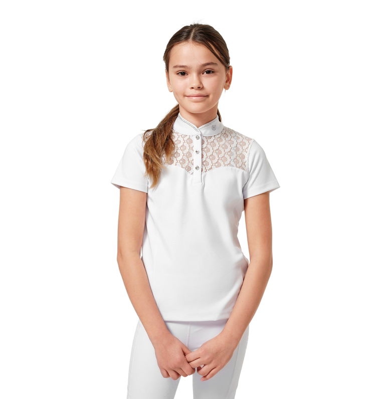 Equestrian Stockholm wedstrijd shirt Young rider wit 