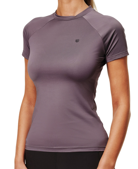 Equestrian Stockholm top Korte mouw dark violet 