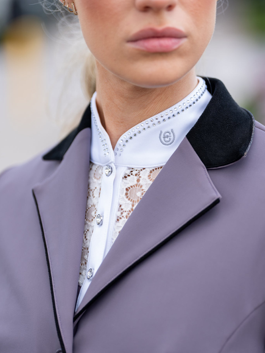 Equestrian Stockholm Crystal Champion Top Dark Violet 