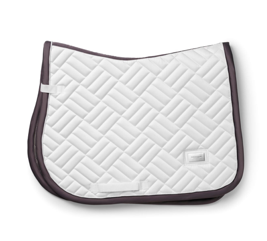 Equestrian Stockholm zadeldek  JUMP Modern White dark Violet  full