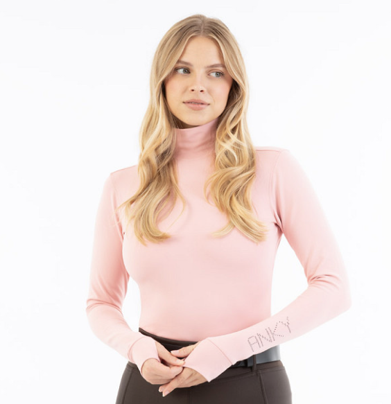 ANKY mockneck shirt Bridal Rose - lange mouw
