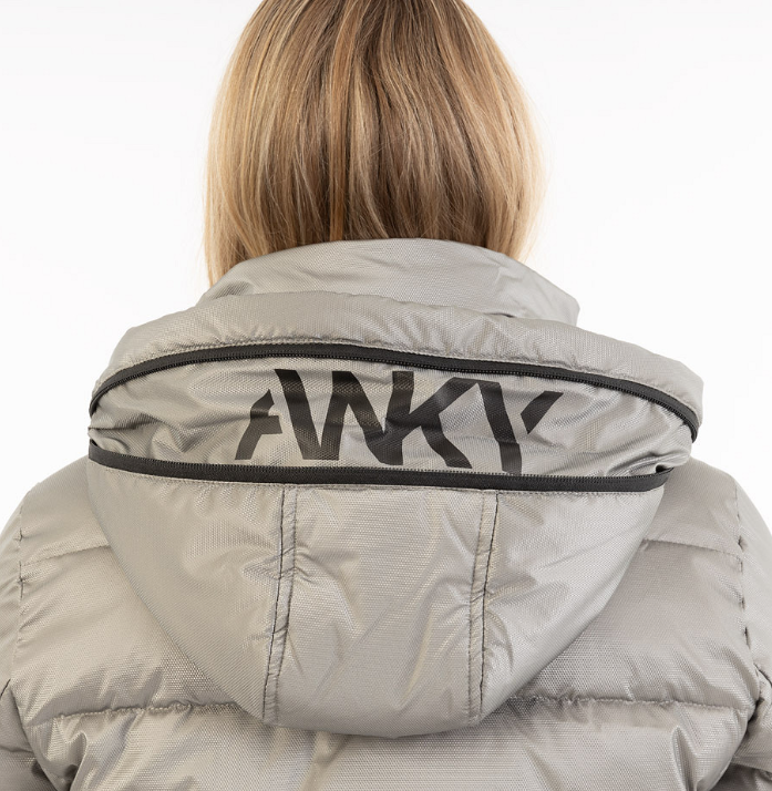Anky gevoerde winterjas silver 