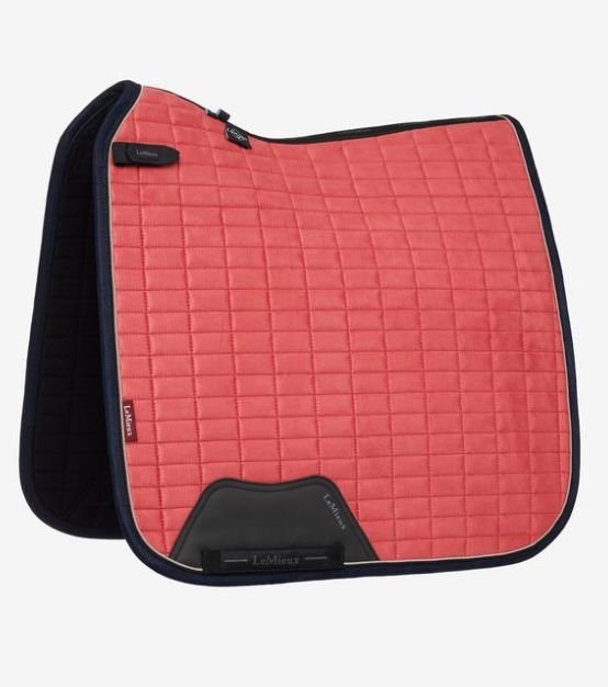 Le Mieux suede square zadeldekje  dressuur Cranberry