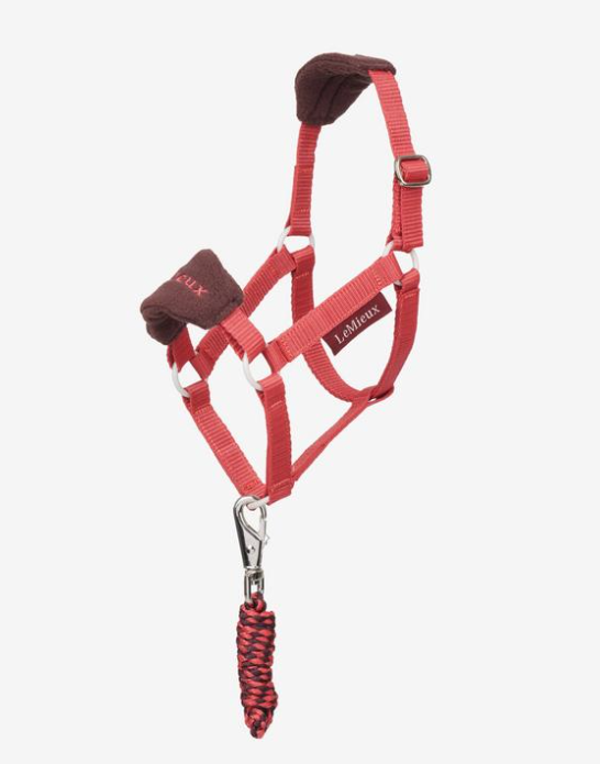 Le Mieux  Vogue  Hobby Horse Halster + touw  Cranberry