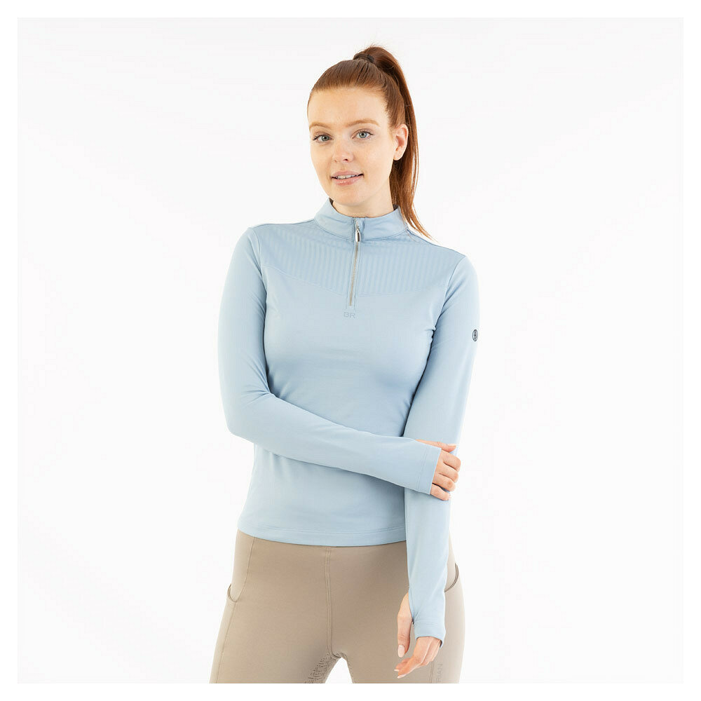 BR half zip-up pullover Jara Ashley Blue