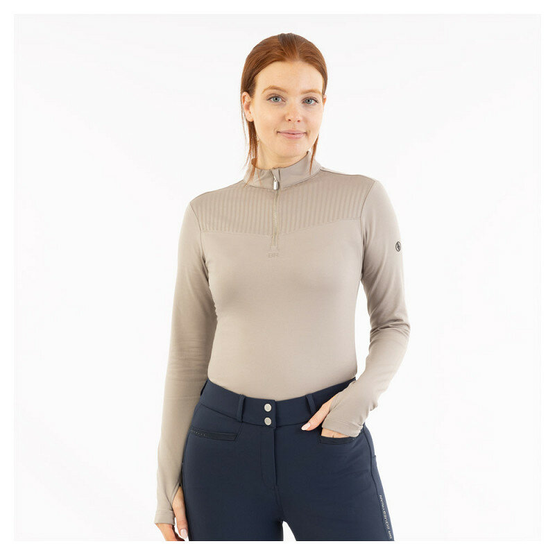 BR half zip-up pullover Jara Moon Rock