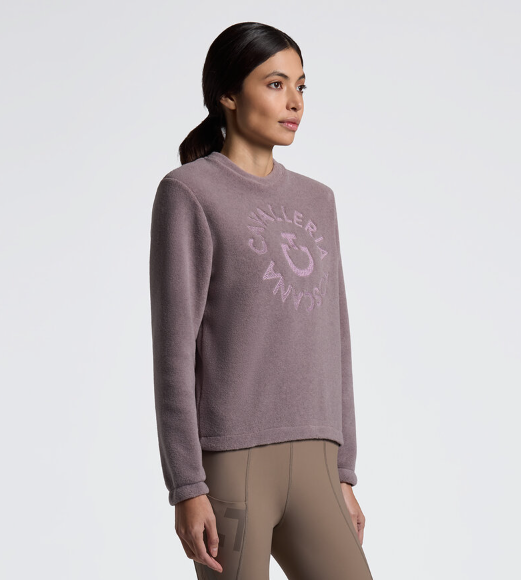 Cavalleria Toscana  fleece crew neck trui grape shake