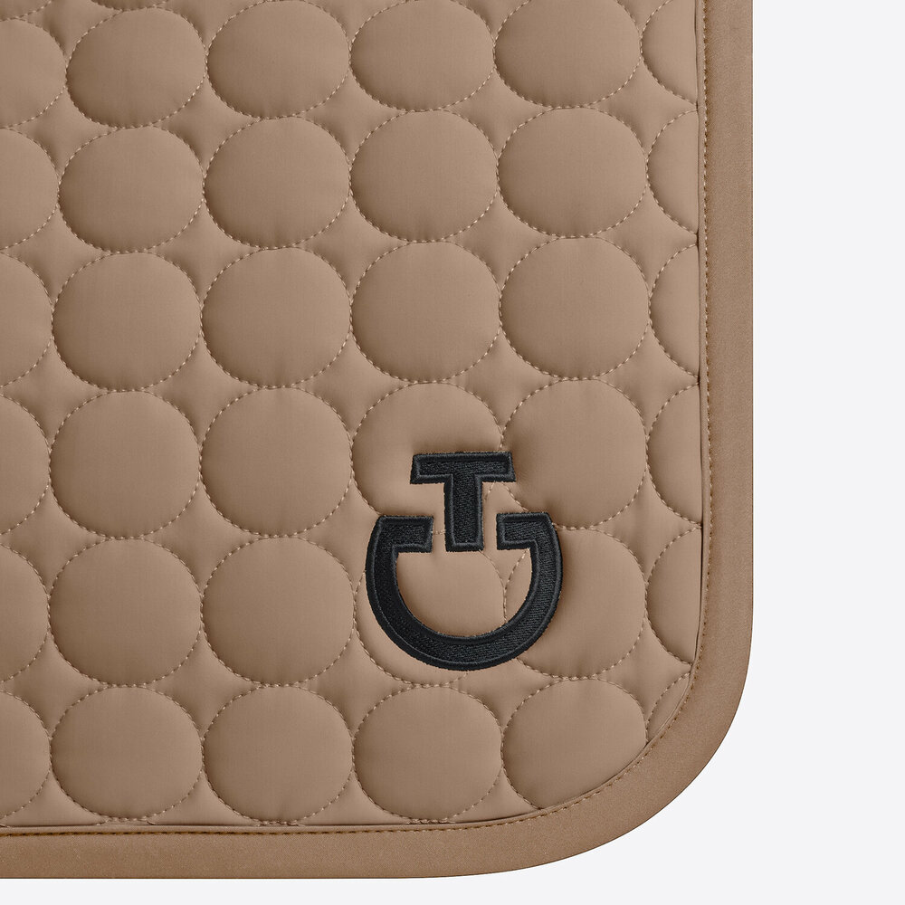 Cavalleria Toscana CIRCLE QUILTED JERSEY Spring Walnut met zwart logo