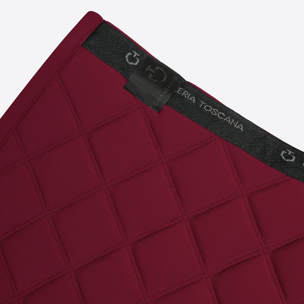 Cavalleria Toscana Diamonds and Lines Quilted  Spring Bordeaux met zwart logo 