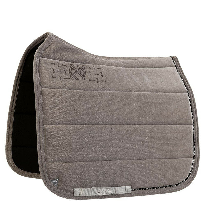 Anky zadelpad dressuur velvet Silver Full