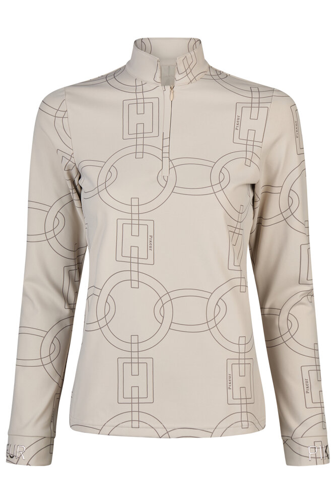 Pikeur Zip shirt 8284 pale grey