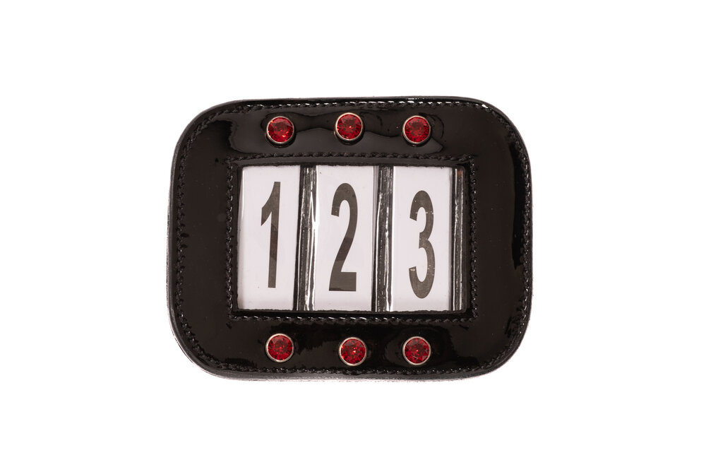 Monère Hoofdstel nummer Zwart Crystals Light Siam