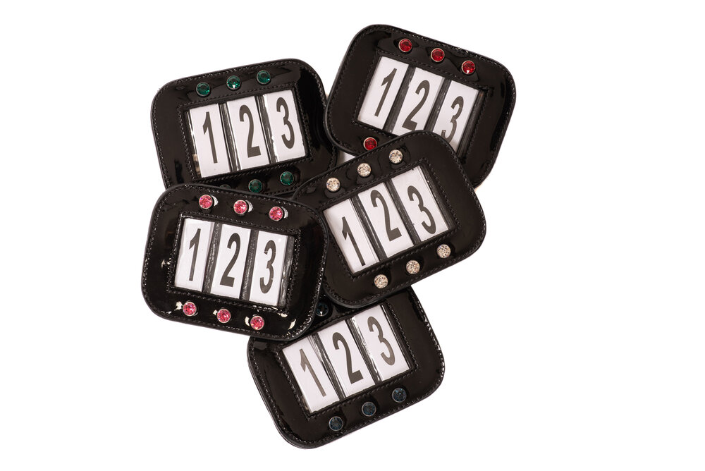 Monère Hoofdstel nummer Zwart Crystals Denim Blue