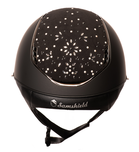 Samshield Miss Shield Cap 2.0 Shadow Matt Black met Pearl Drops P.15