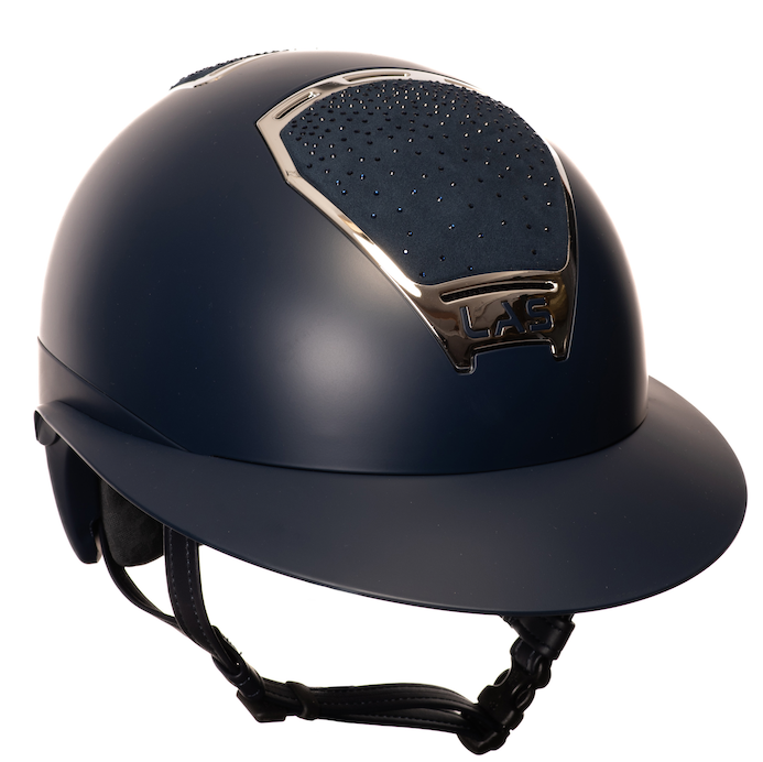 LAS Helmets Cap Opera Lady Visor Matt Navy met Cascata Navy en trim silver