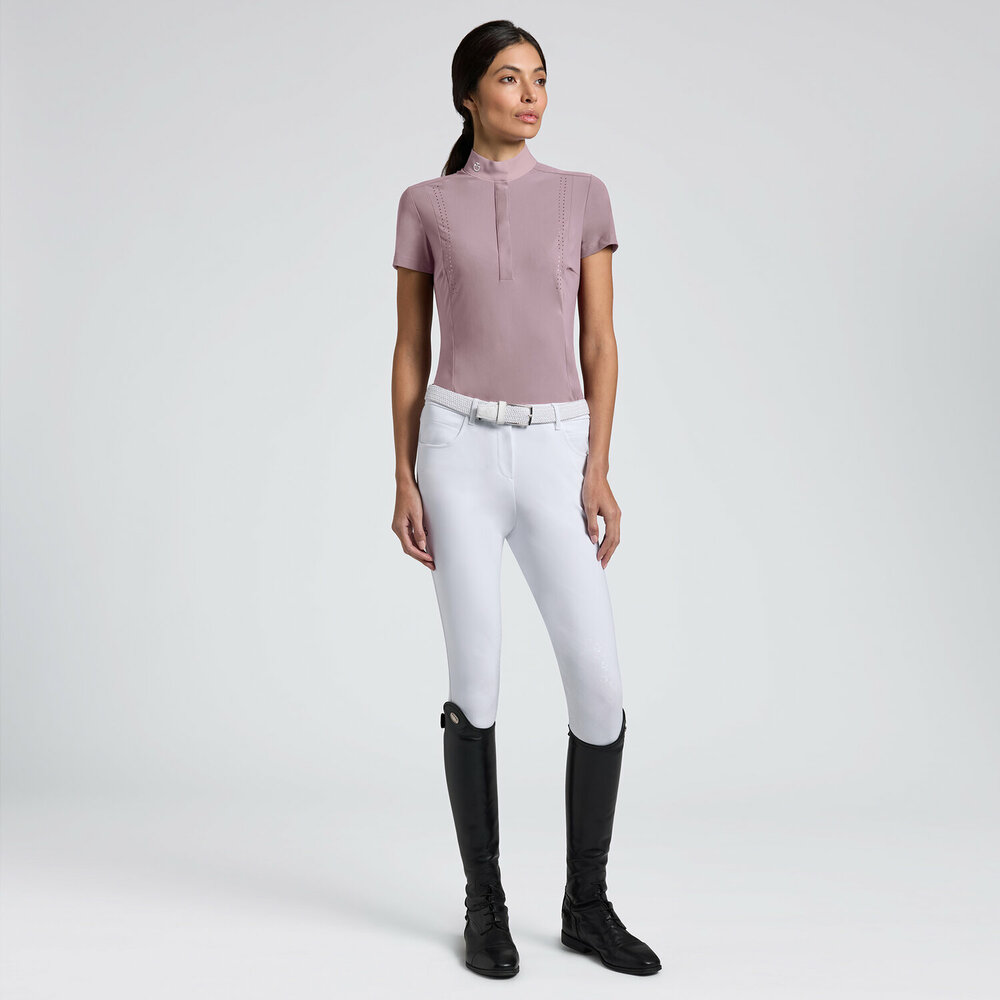 Cavalleria toscana Perforated Jersey Competition Shirt S/S Grape Shake