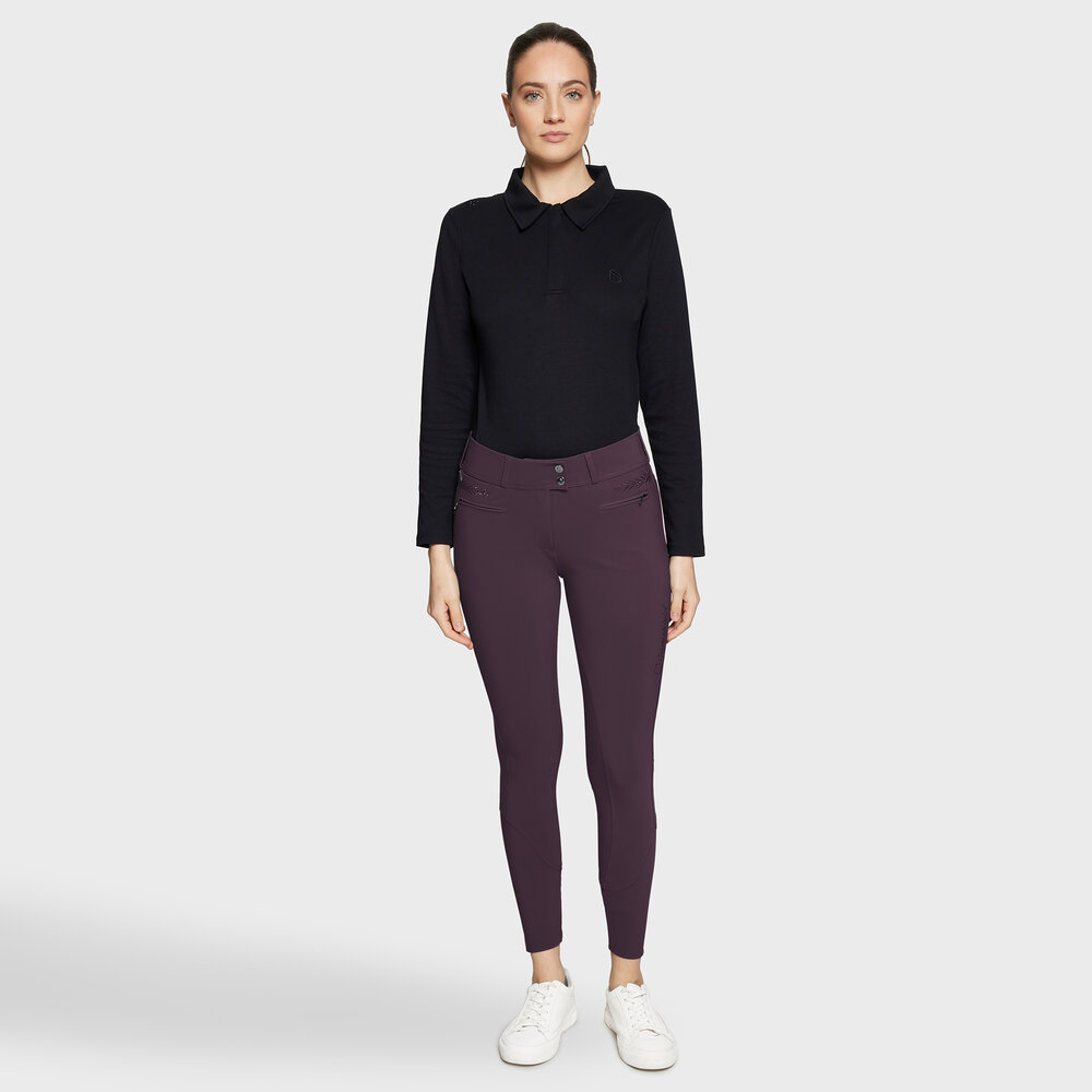Samshield rijbroek CAPUCINE full grip Aubergine