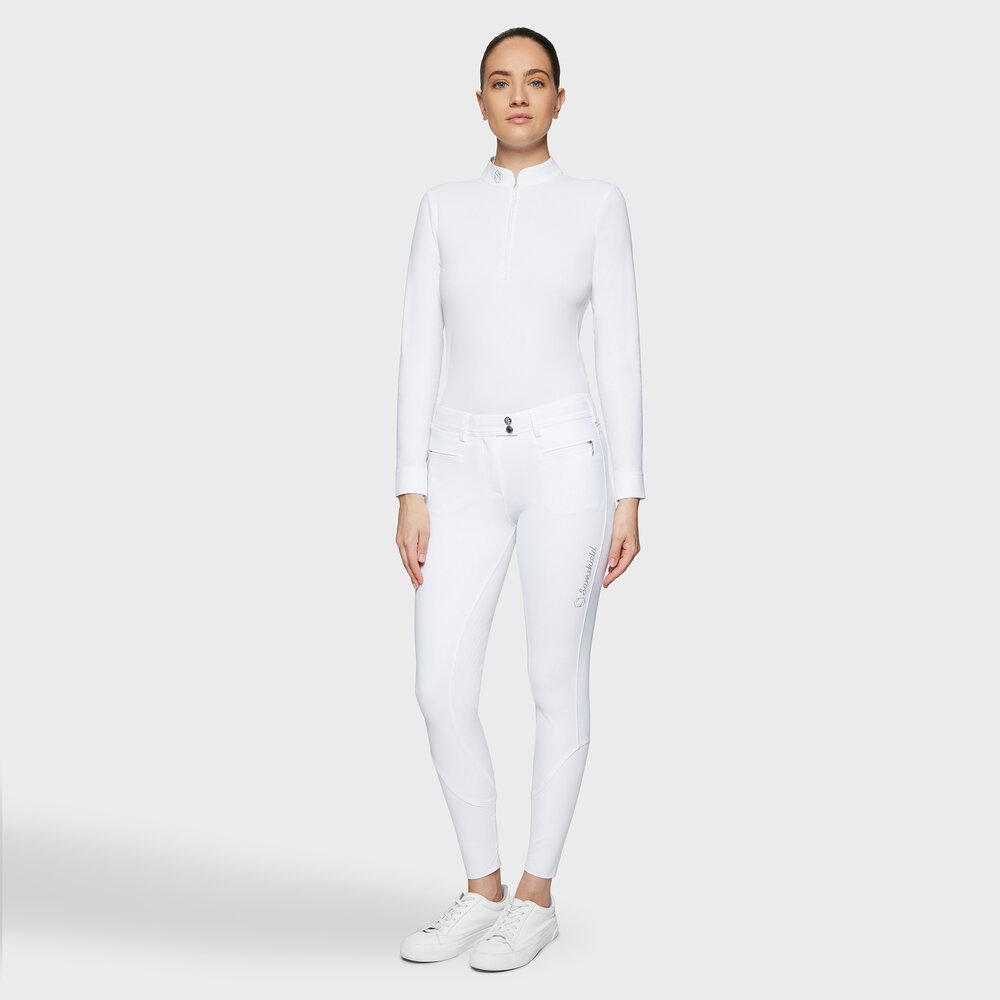 Samshield rijbroek Diane Premium full grip White Holo