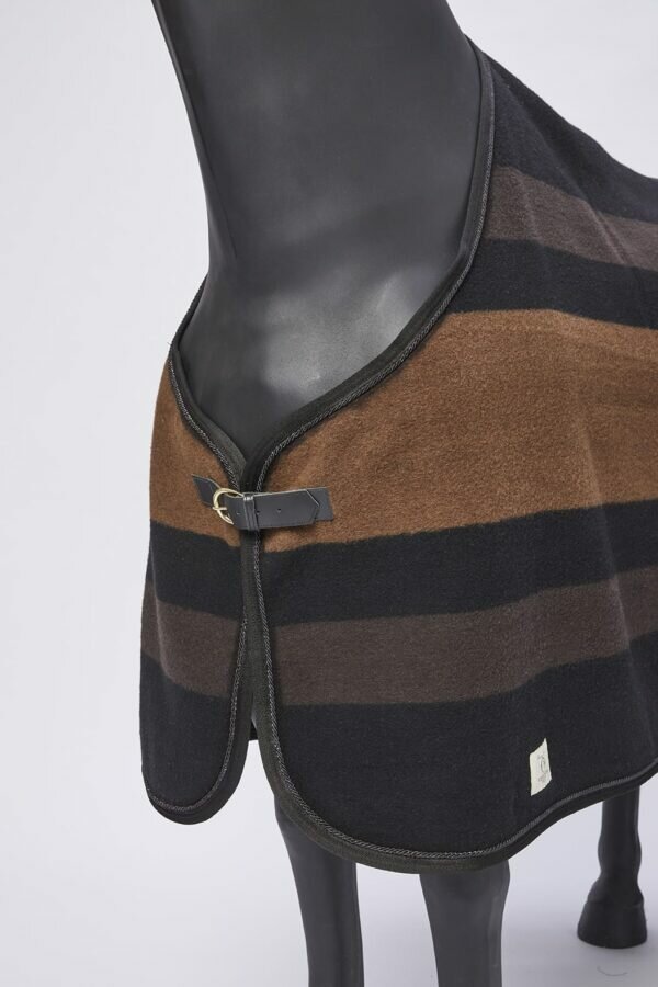 Vestrum SAN MARTINO STRIPED  wollen deken zwart / Corten