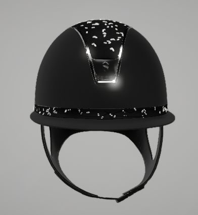 Samshield Miss Shield Cap 2.0 Shadow Glossy Black met Crystal Leaf P.17