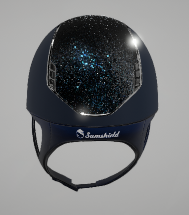 Samshield Cap 2.0 Shadow Matt Blue met Crystal fabric Summer Night P.18