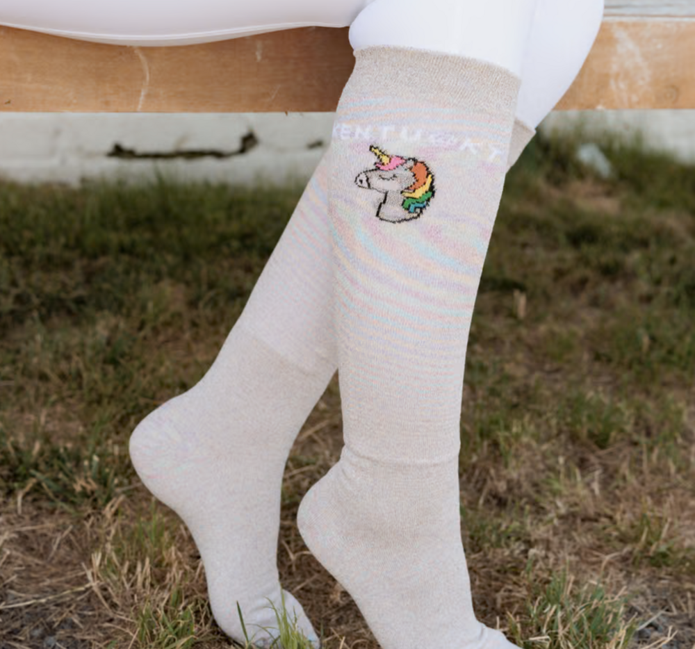 Kentucky sokken – Set van 3 met Eenhoorn Glitter 