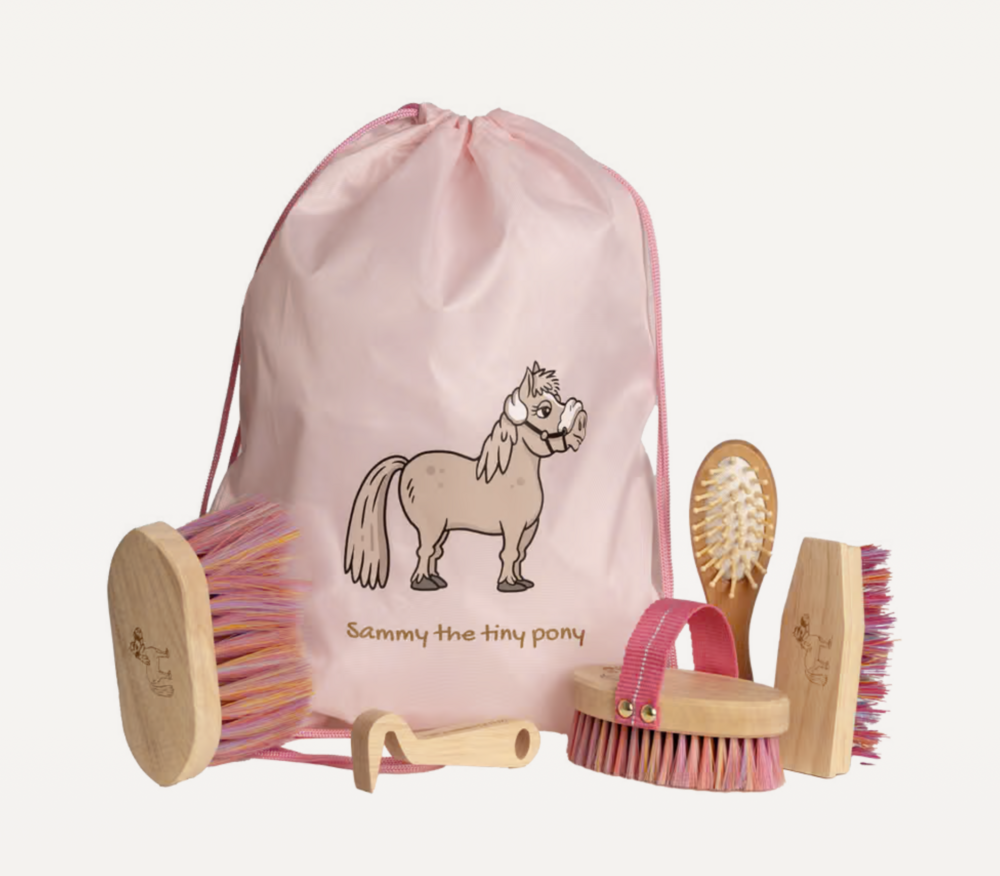 Kentucky Sammy kinder poets tas met borstelset roze
