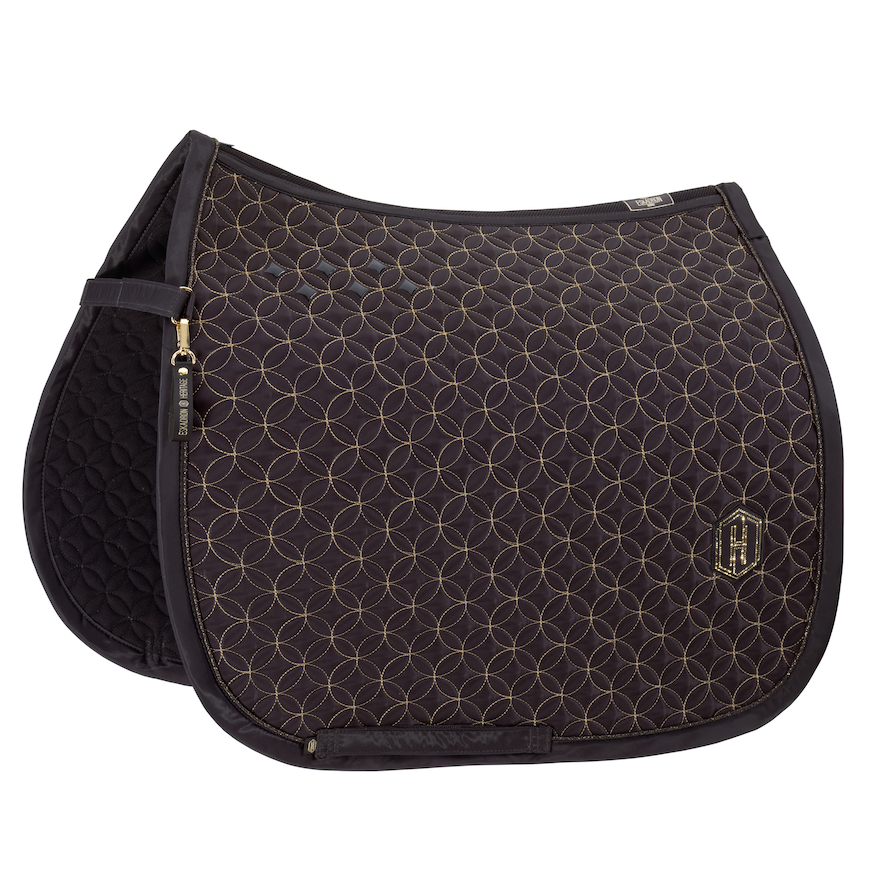 Eskadron Heritage '25 zadeldek dressuur HIGHGLOSS CONTRAST Black Truffle Full