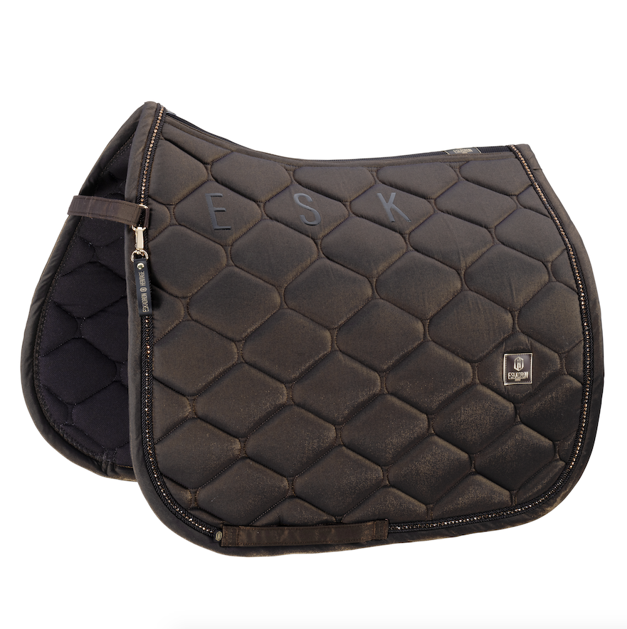 Eskadron Heritage '25 zadeldek dressuur GLAM CRYSTAL Black Truffle full