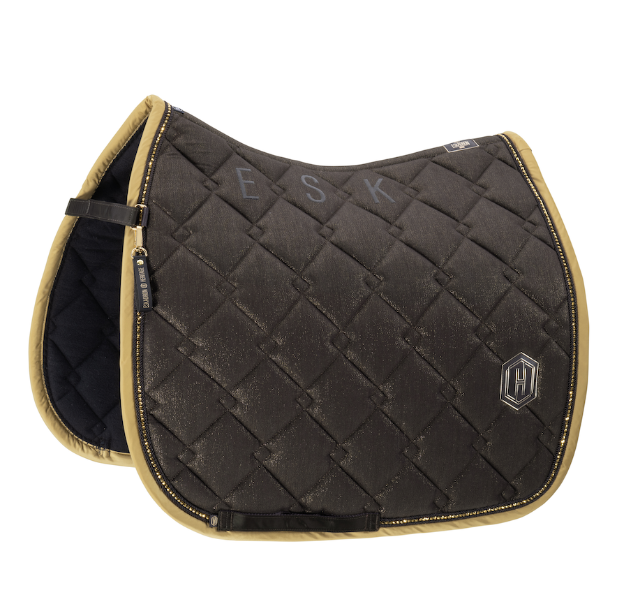 Eskadron Heritage '25 zadeldek dressuur Cotton Glitter Black Truffle Full