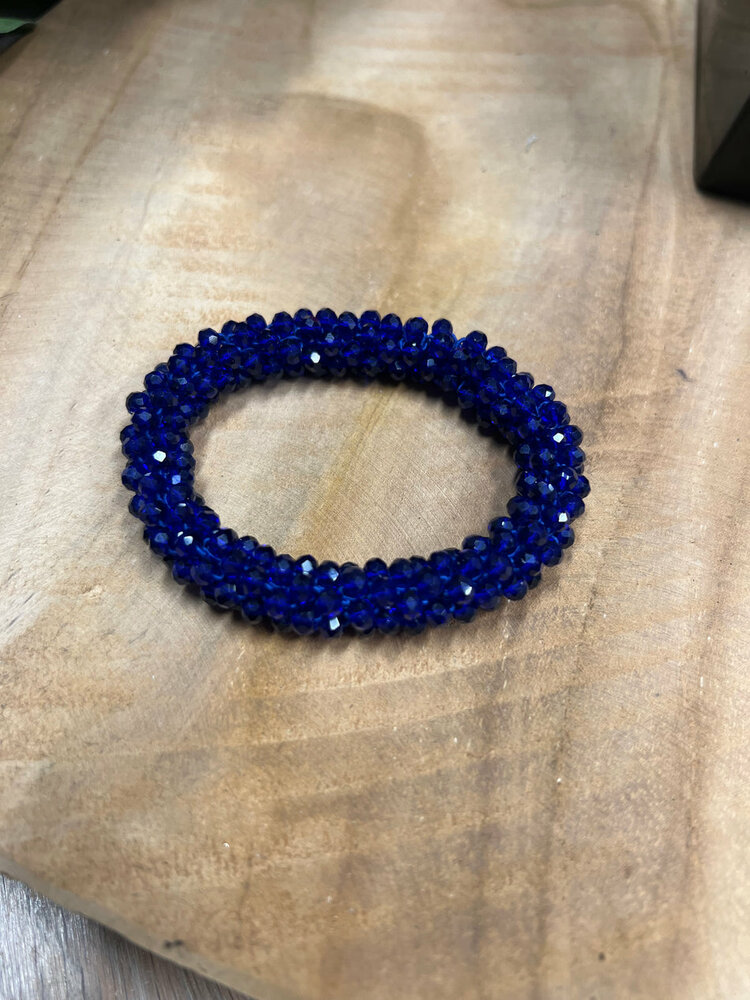 Monère Haar knot elastiek Royal Blue