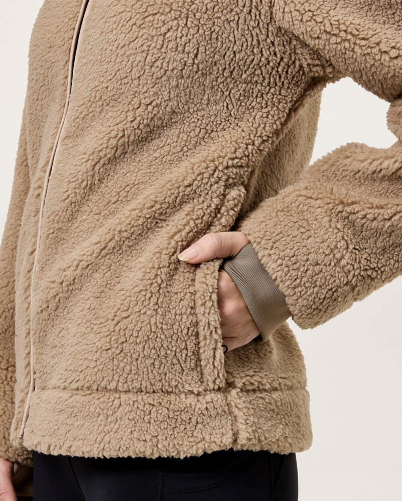 Equestrian Stockholm Teddy Fleece jas /vest Sand