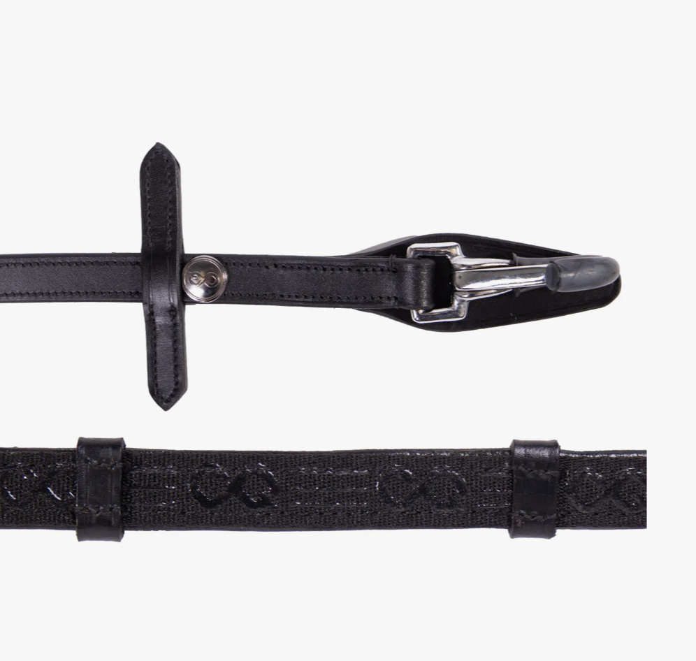 Presteq Teugels FayRein met clip + stops (12.5cm) Zwart 