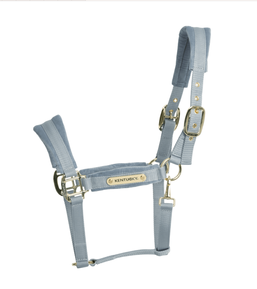 Kentucky Velvet halster lichtblauw